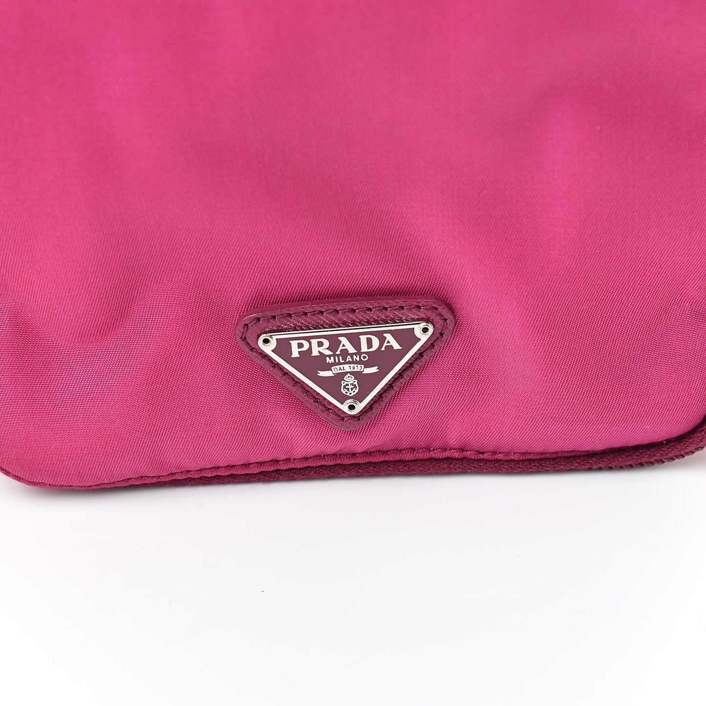 Nylon Vela Cosmetic Case Dark Pink