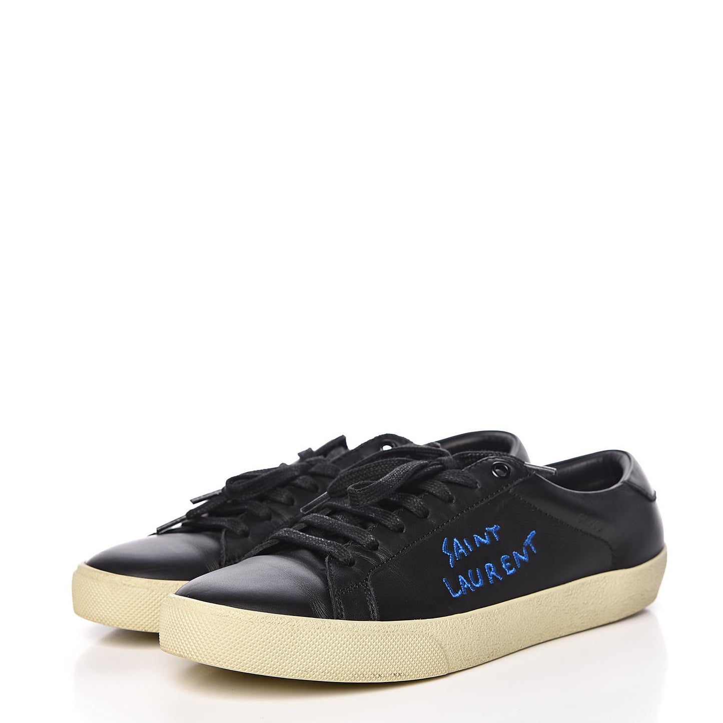 Calfskin Court Classic Sneakers 39 Black