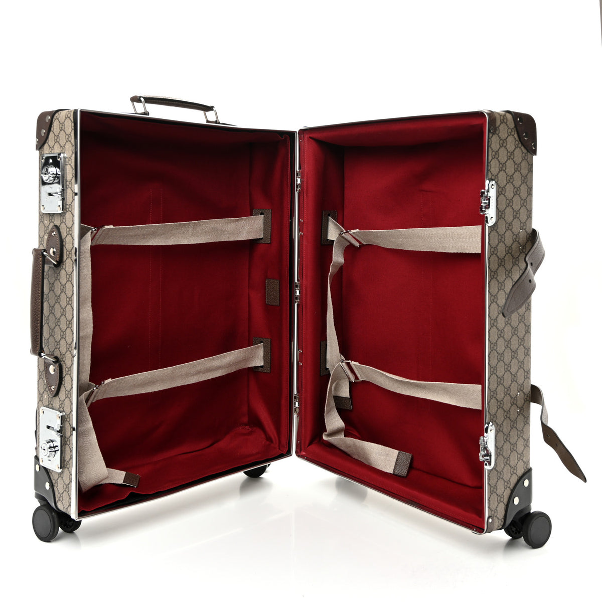 Gucci Supreme Monogram Medium Globe-Trotter Suitcase Brown 4 of 16