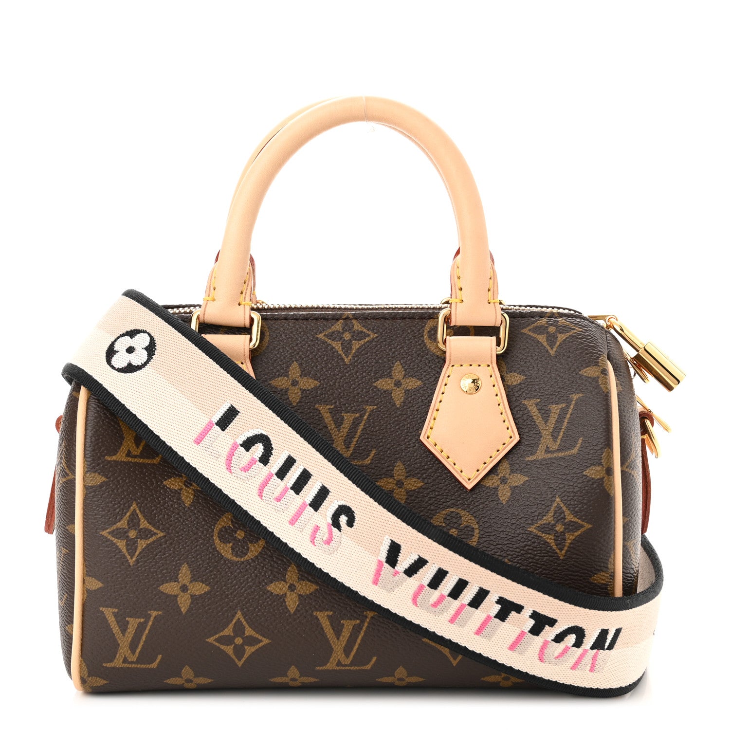 Louis Vuitton Monogram Speedy Bandouliere 20 Black 1 of 10