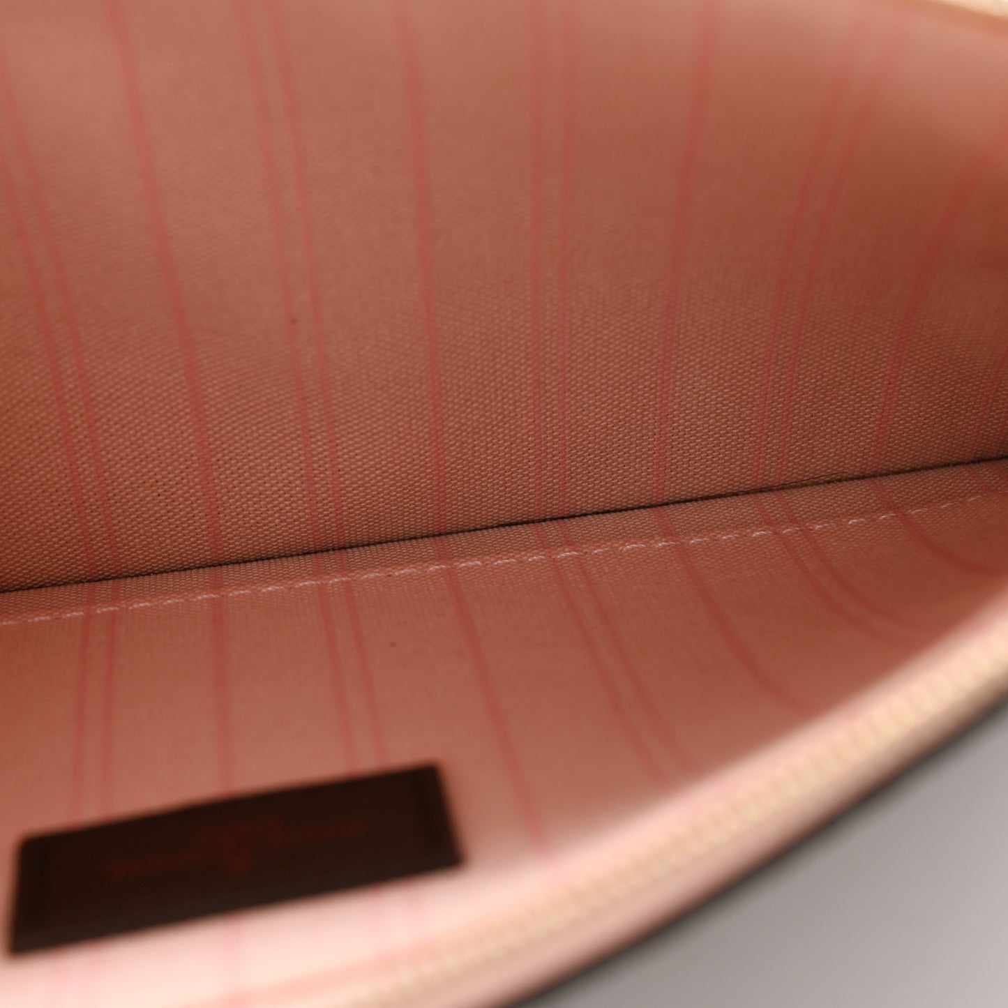 Damier Ebene Neverfull MM GM Pochette Rose Ballerine