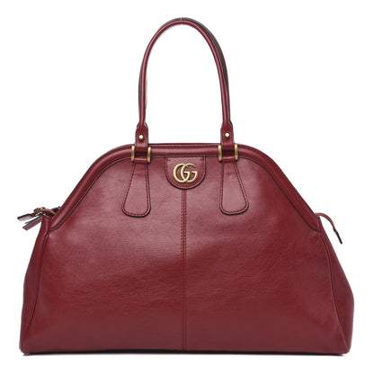 Gucci Calfskin Large Re(Belle) Top Handle Bag Red 1 of 10
