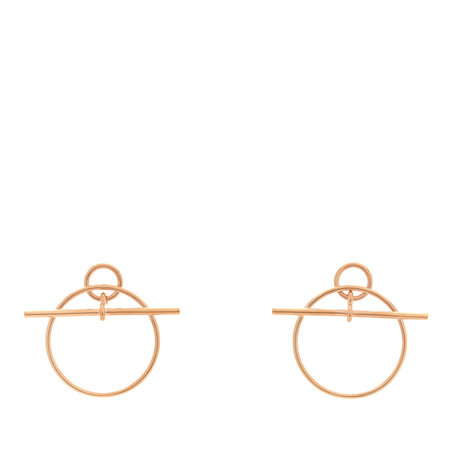 18K Rose Gold PM Loop Earrings