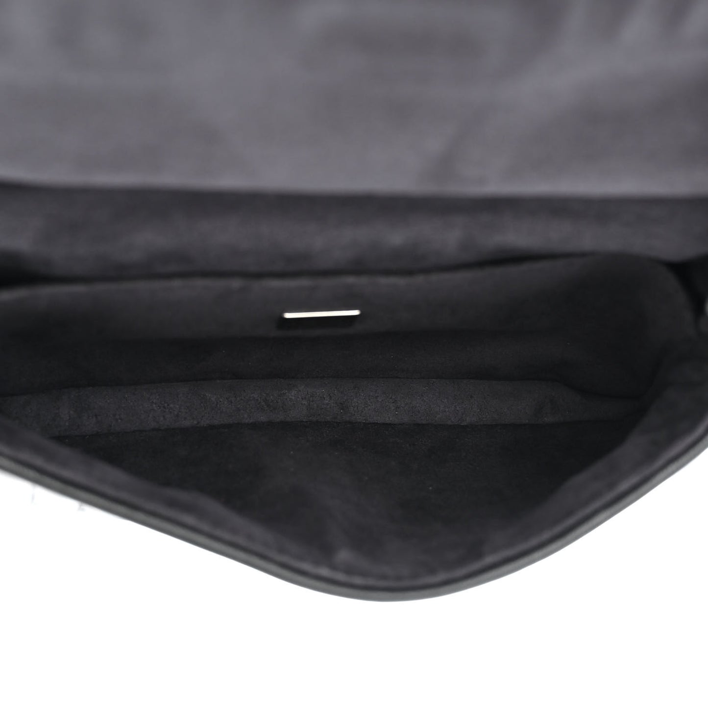 Shiny Nappa Trapuntata Micro Double Baguette Black