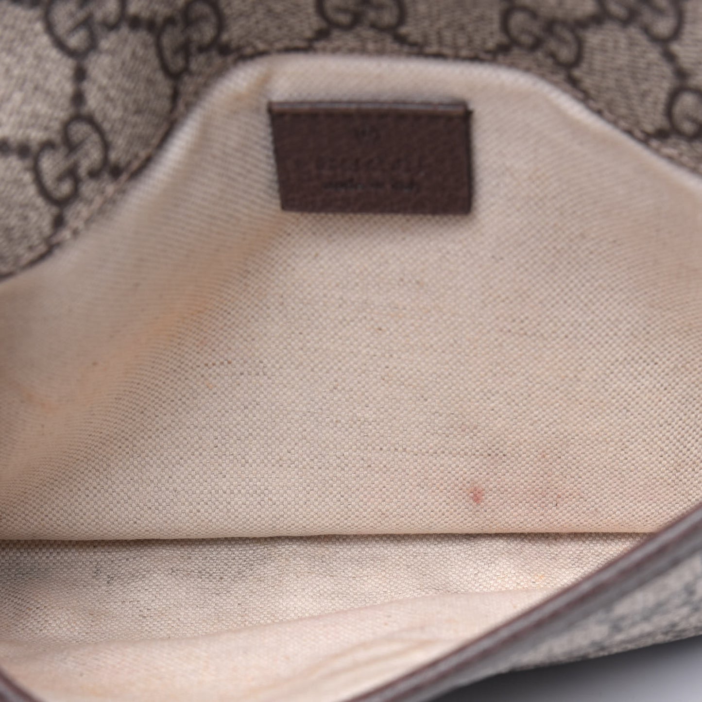 GG Supreme Monogram Neo Vintage Web Belt Bag Brown