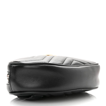 Gucci Calfskin Matelasse GG Marmont Belt Bag 85 34 Black 4 of 11