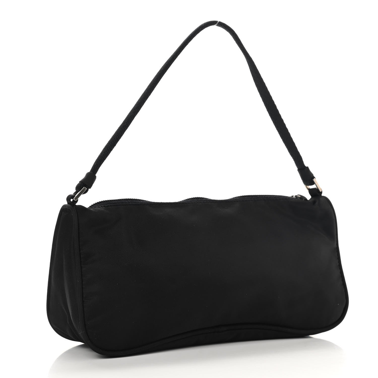 Prada Tessuto Nylon Pochette Bag Black 2 of 10