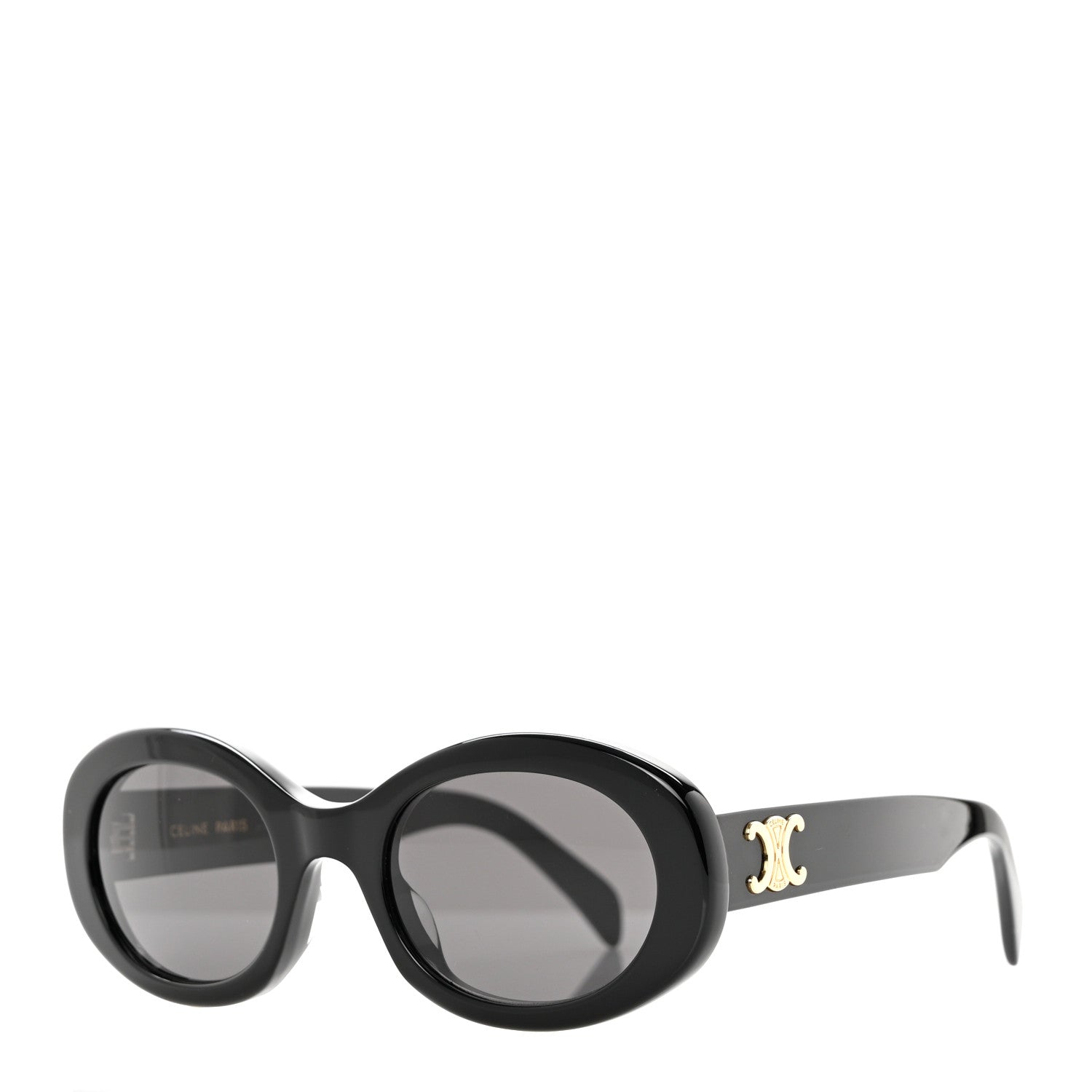 Celine Acetate Triomphe 01 Sunglasses CL 40194U Black 1 of 6