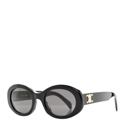Celine Acetate Triomphe 01 Sunglasses CL 40194U Black 1 of 6