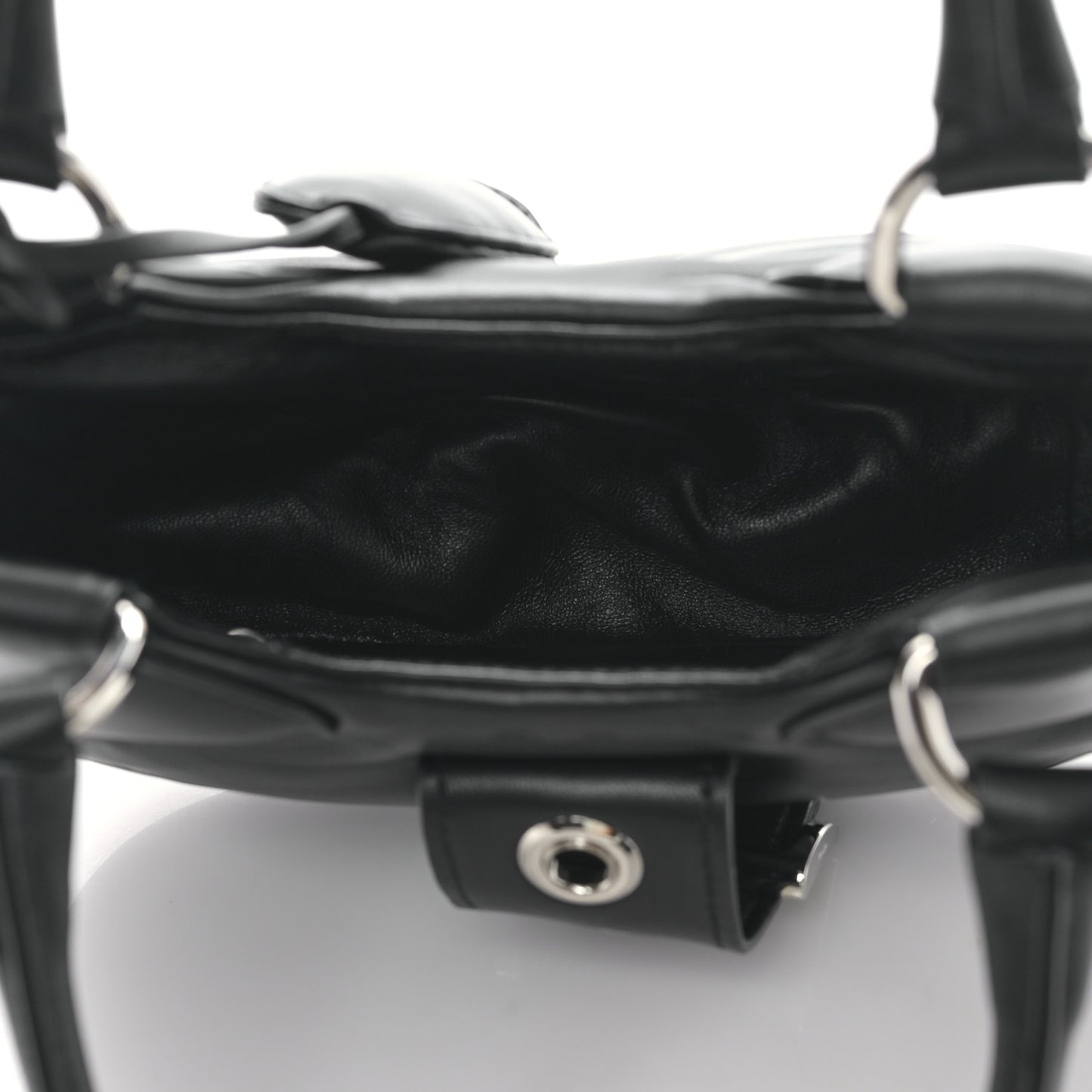 Nappa Soft Padded Re-Edition 2002 Moon Bag Black