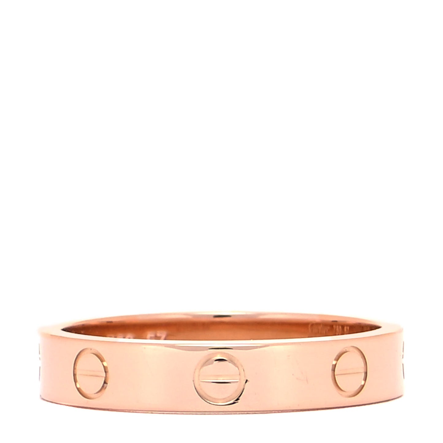18K Pink Gold 4mm LOVE Wedding Band Ring 57 8