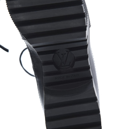 Louis Vuitton Suede Calfskin Monogram LV Black Heart Laureate Platform Desert Boots 37 Black 6 of 6