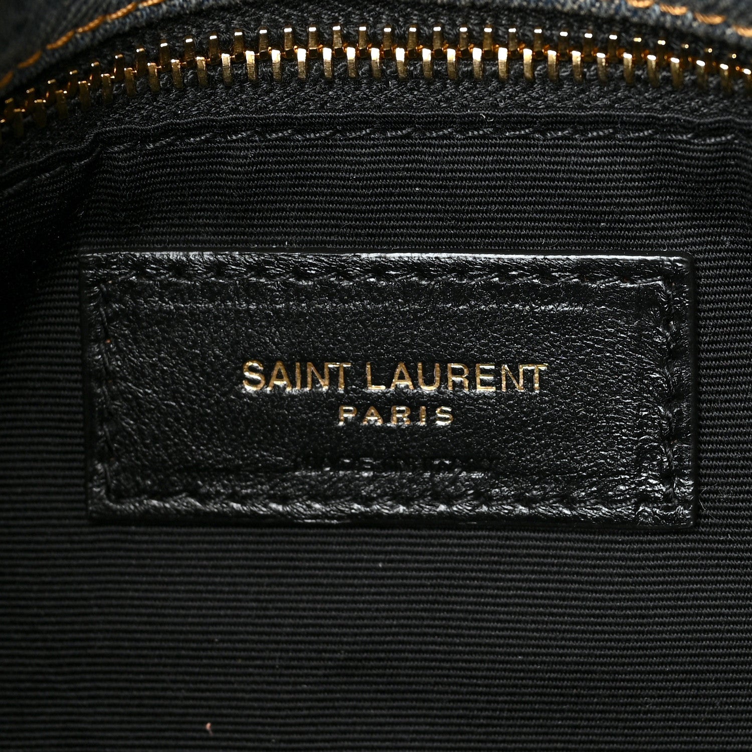 Saint Laurent Denim Quilted Small Loulou Puffer Monogram Chain Satchel Blue Cinnamon 6 of 10