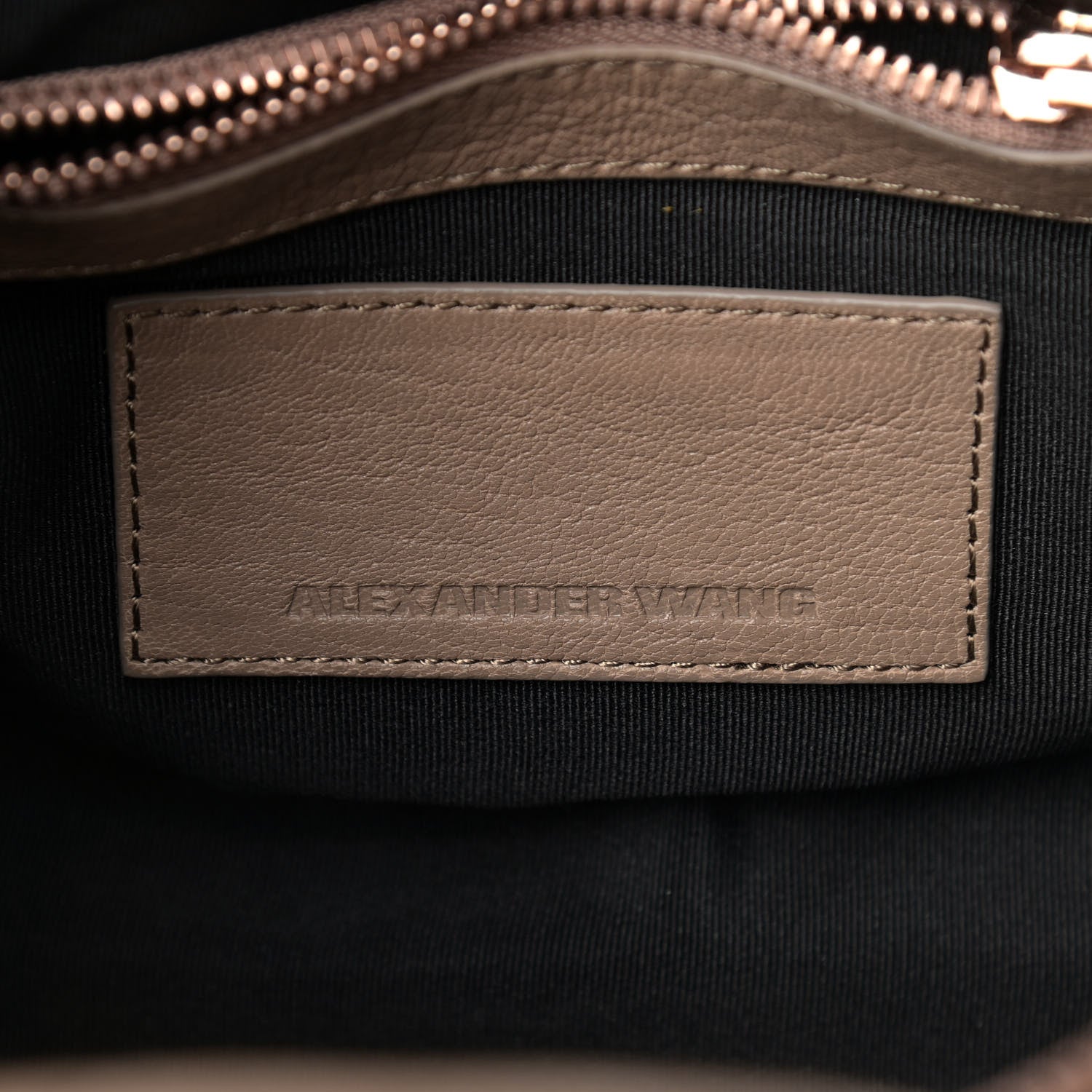 Alexander Wang Pebbled Lambskin Mini Rockie Latte Rose Gold Hardware 6 of 9