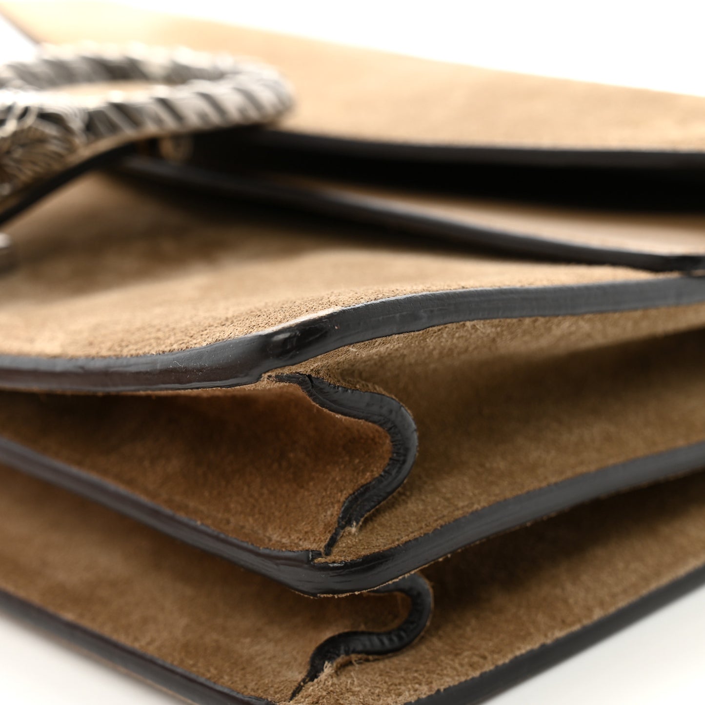 Suede Small Dionysus Shoulder Bag Taupe