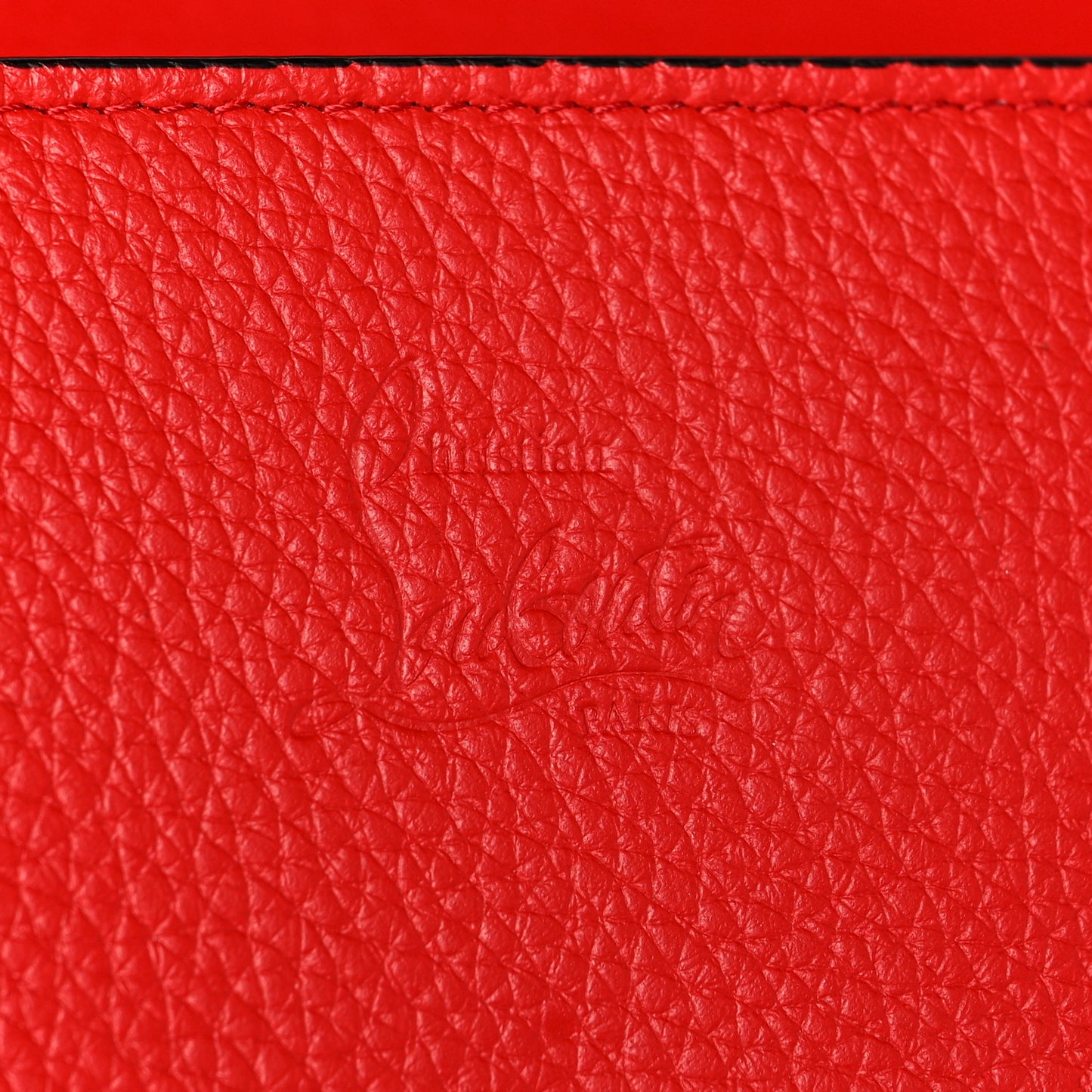 Calfskin Boudoir Wallet on Chain Red