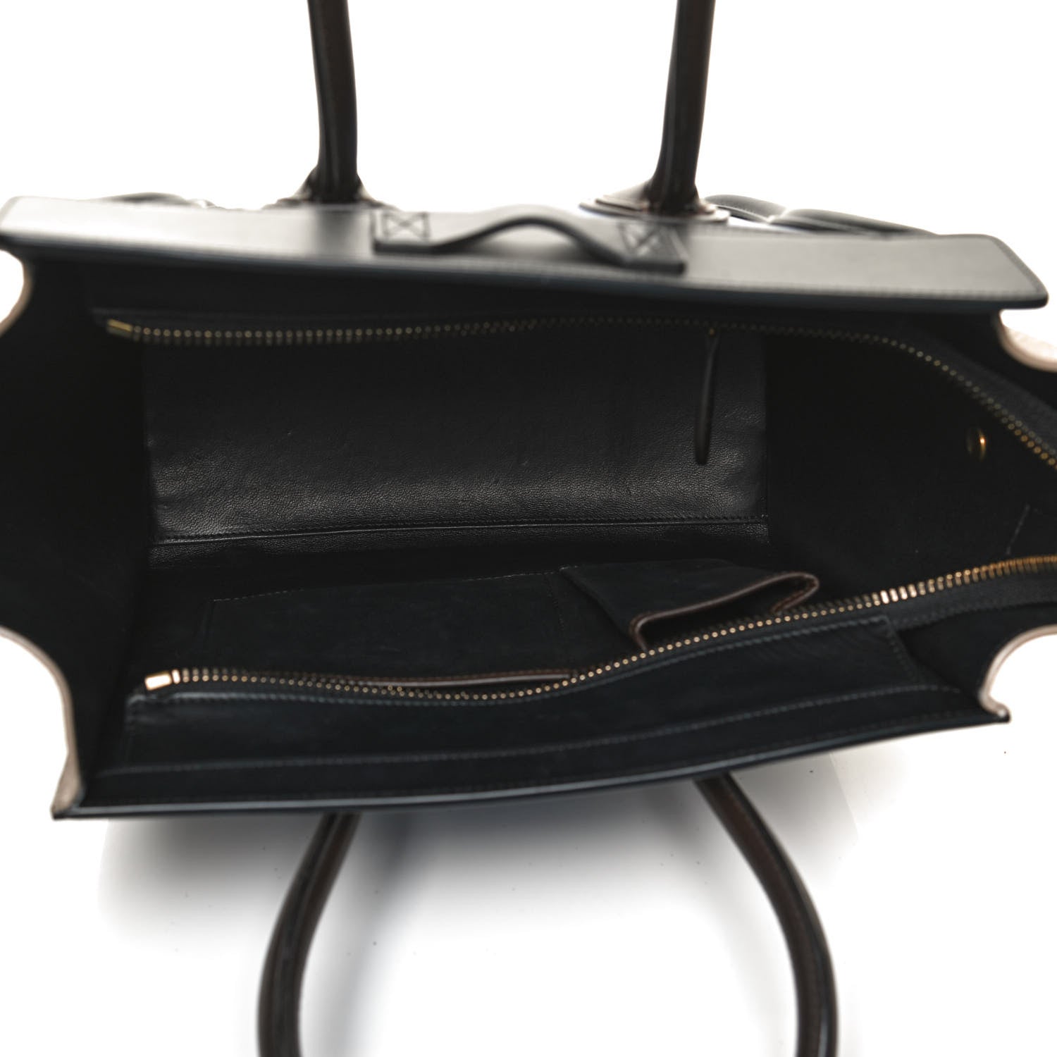 Celine Elephant Calfskin Micro Tri-Color Luggage Indigo 5 of 13