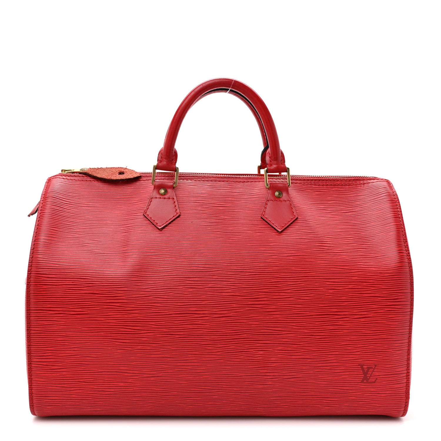 Louis Vuitton Epi Speedy 35 Castillan Red 1 of 16