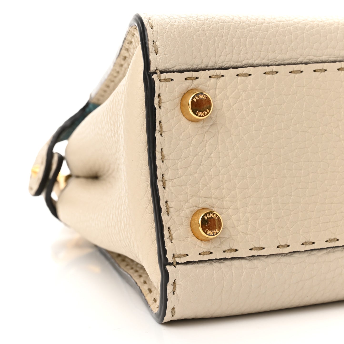 Cuoio Romano Selleria Medium Peekaboo Iconic Essentially Satchel Latte Laguna Tortora