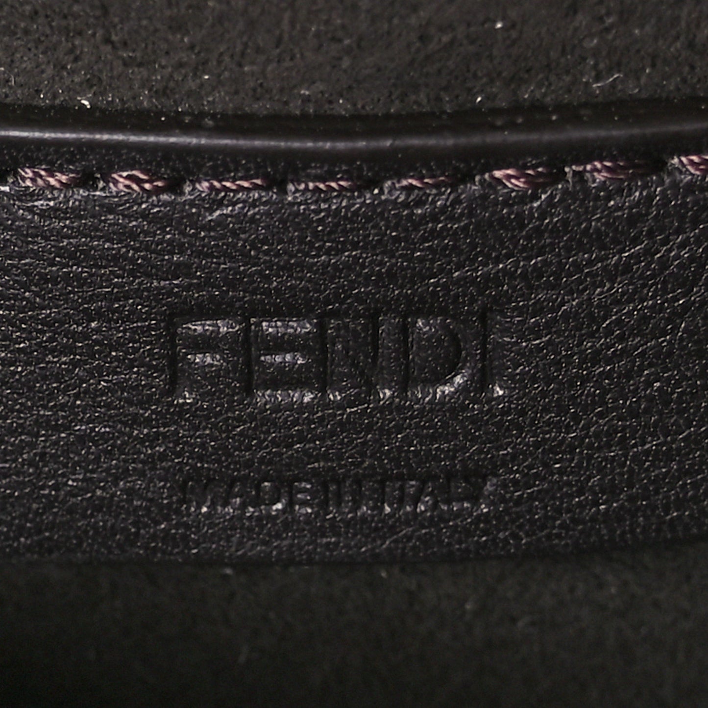 Fabric Jacquard Vitello Cher Cuoio FF 1974 Nano Fendi C'mon Tobacco Moro Ebano