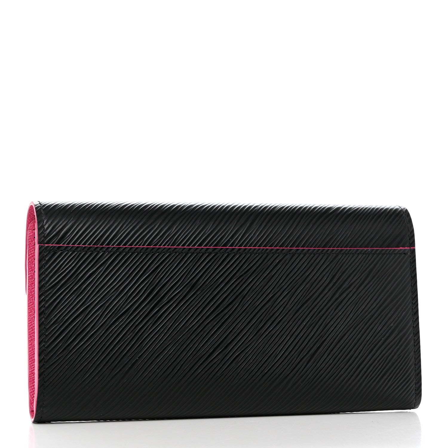 Louis Vuitton Epi Sarah Wallet NM Black Hot Pink 3 of 9
