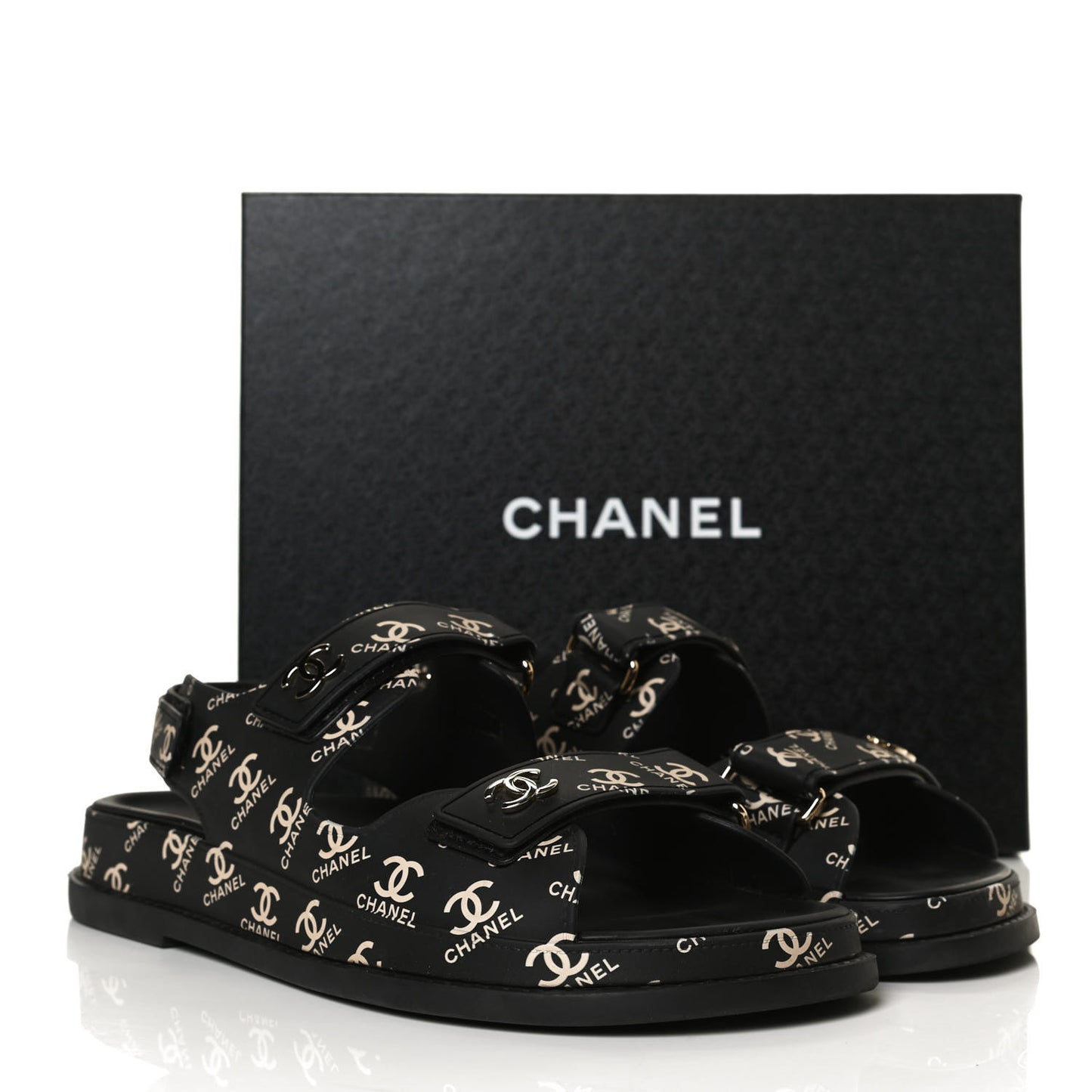 Rubber CC Dad Sandals 40 Black