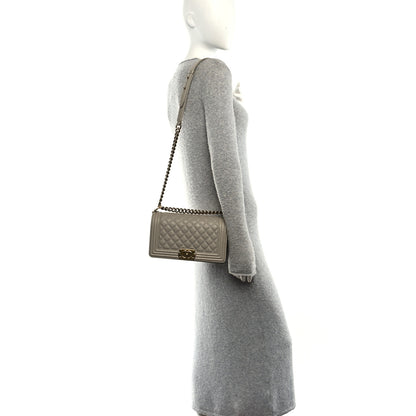 Chanel Caviar Quilted Medium Boy Flap Grey 2 of 11
