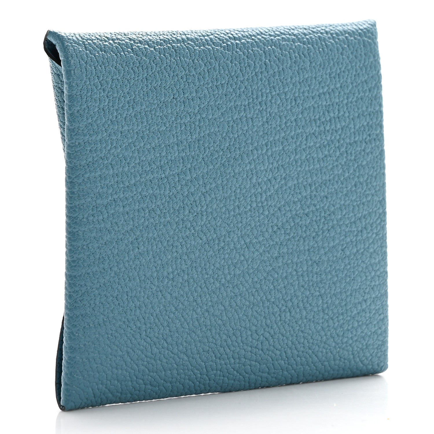 Hermes Chevre Mysore Bastia Coin Purse Bleu Aztec 3 of 9
