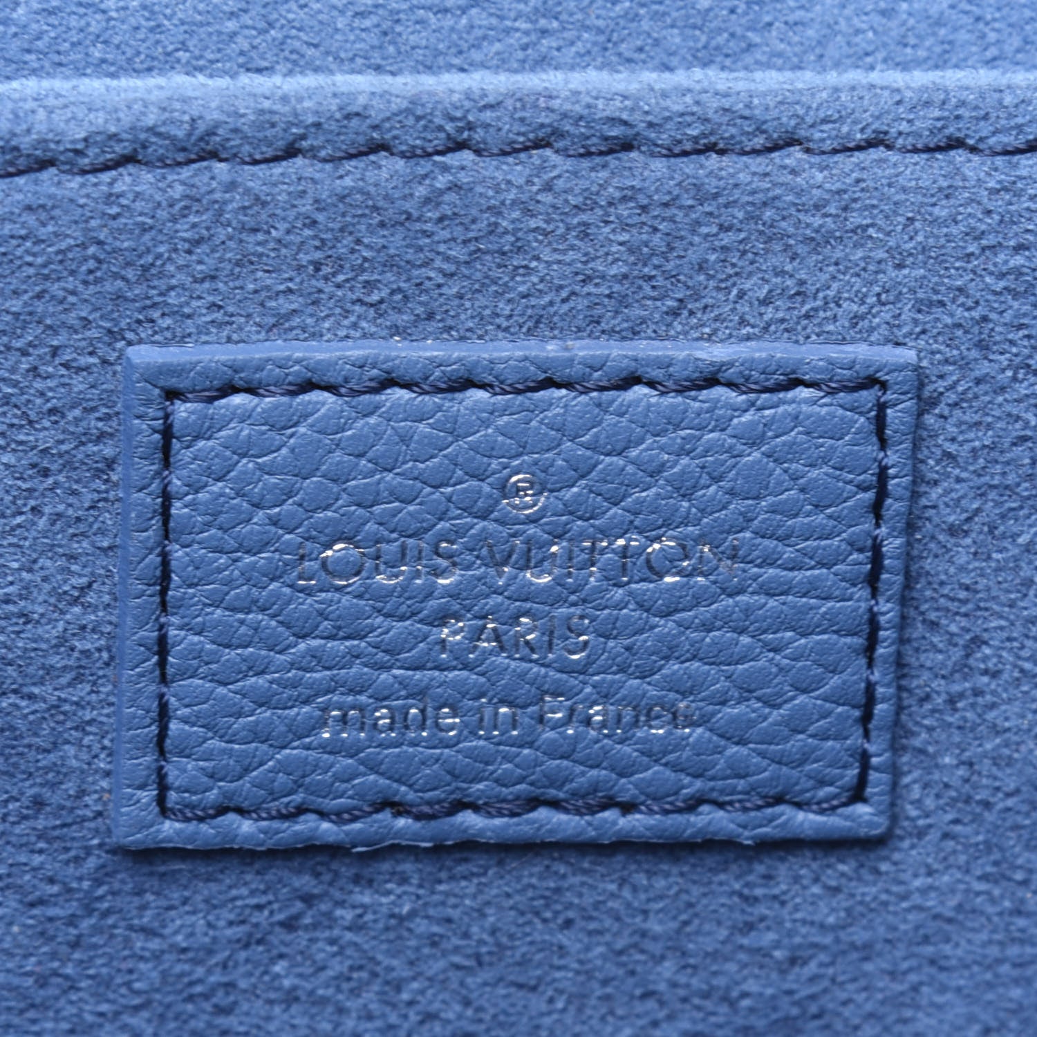 Louis Vuitton Soft Calfskin My Lockme Top Handle Blue Jean Creme 7 of 19