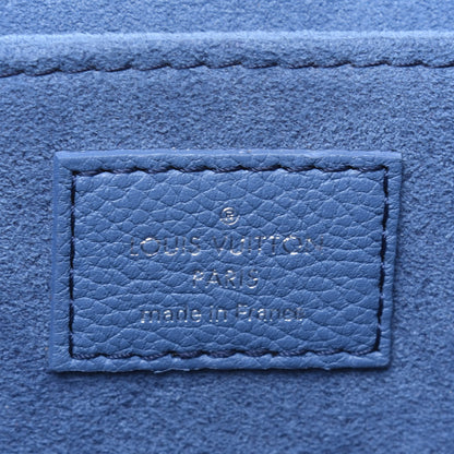 Louis Vuitton Soft Calfskin My Lockme Top Handle Blue Jean Creme 7 of 19