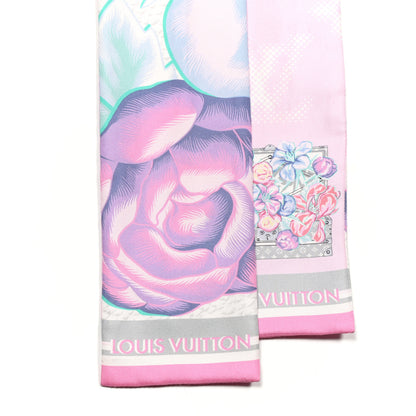 Louis Vuitton Silk Monogram Malle Fleurs Bandeau Mauve 2 of 3