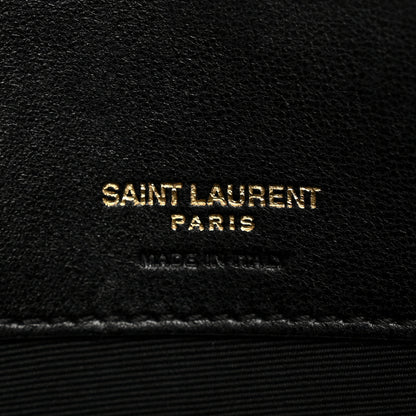 Saint Laurent Lambskin Chevron Quilted Medium Loulou Black 7 of 12