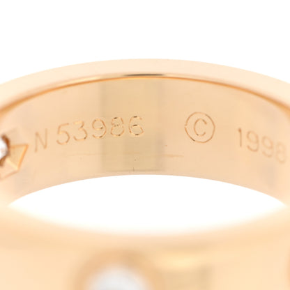 Cartier 18K Yellow Gold 3 Diamond 5.5mm LOVE Ring 49 5 6 of 7