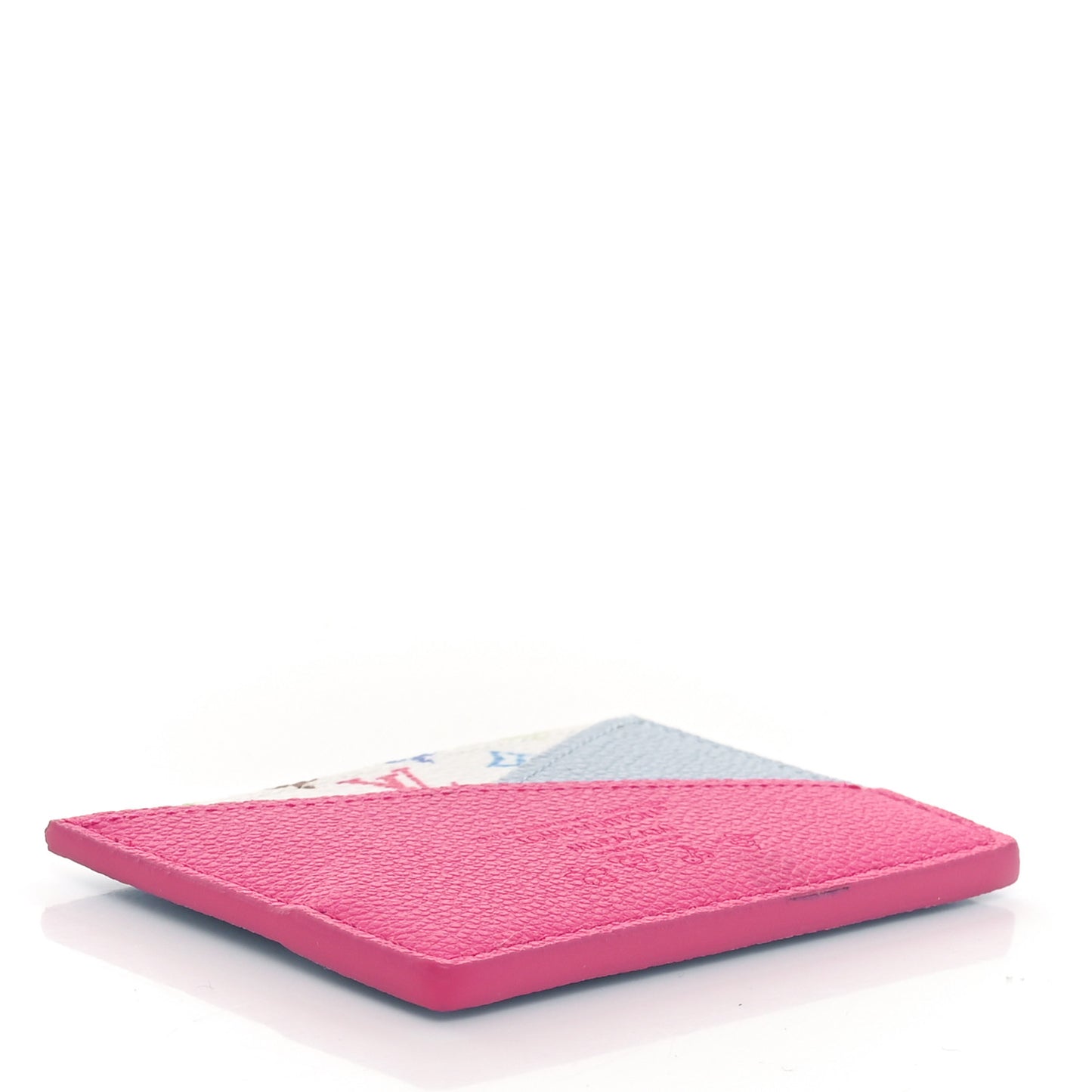 LV X TM Monogram Multicolor Criss-Cross Card Holder Kawaii Pink