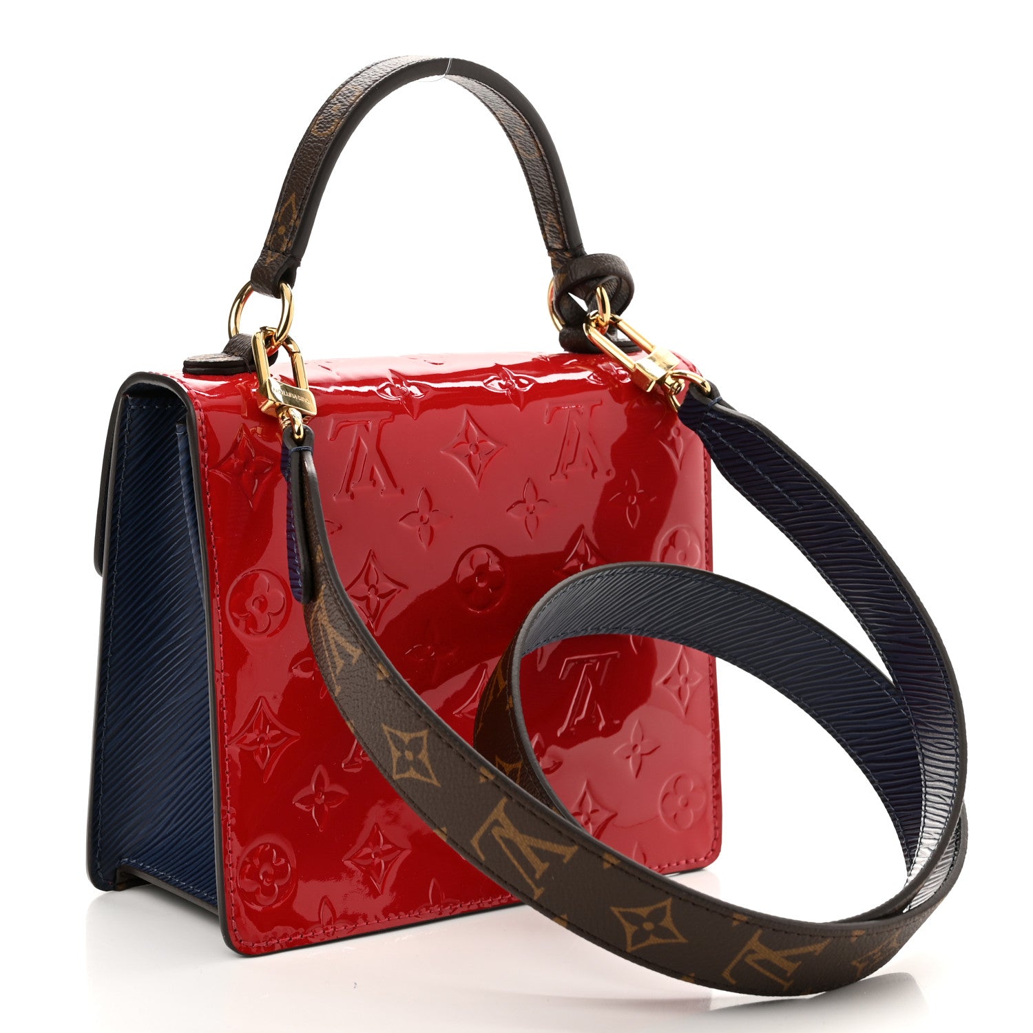 Louis Vuitton Vernis Epi Monogram Spring Street Scarlet 3 of 9