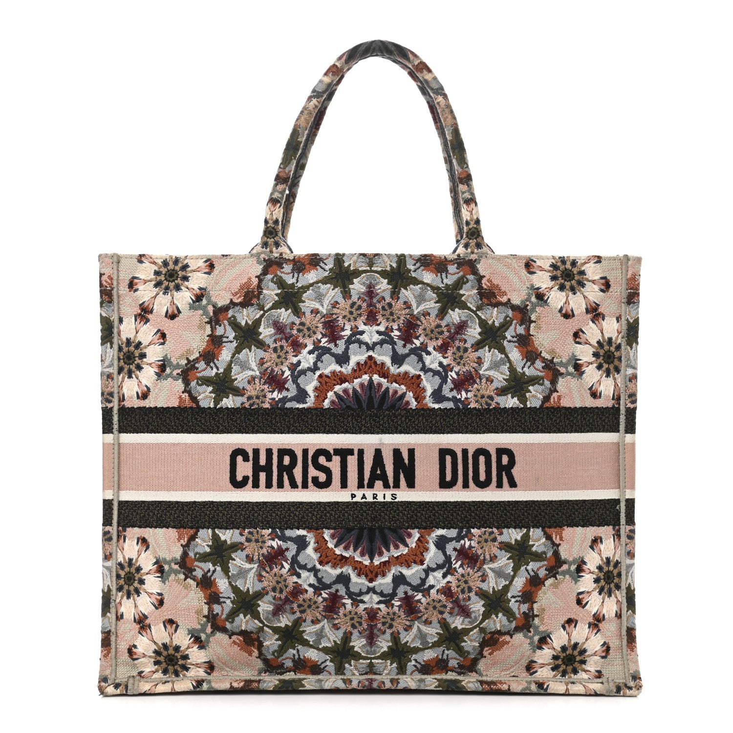 Christian Dior Canvas Embroidered Large KaleiDioroscopic Book Tote Multicolor 1 of 10