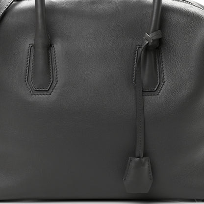 MCM Calfskin Boston Bag Grey 7 of 15