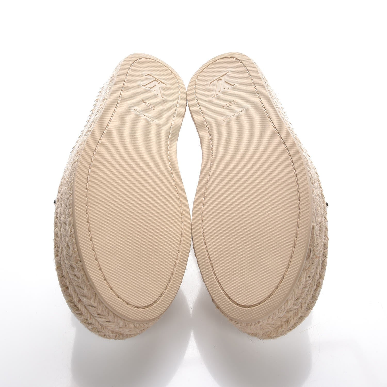 Louis Vuitton Lambskin Front Pier Espadrille Flats 38.5 White 6 of 18