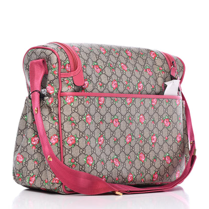 Gucci GG Supreme Monogram Rose Bud Diaper Bag Pink 3 of 10
