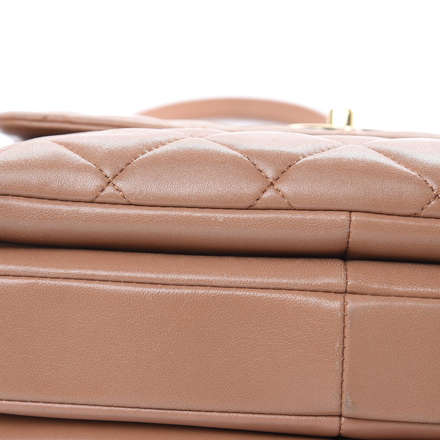 Chanel Lambskin Quilted Small Trendy CC Flap Dual Handle Bag Camel 15 of 20