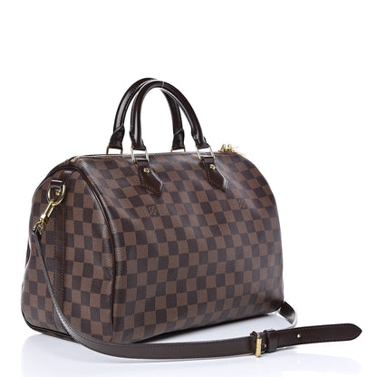 Louis Vuitton Damier Ebene Speedy Bandouliere 30 3 of 10