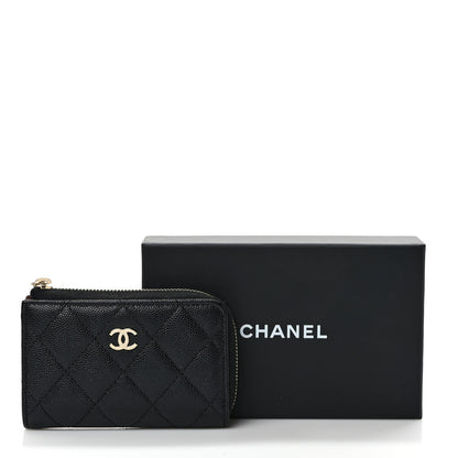 Chanel Caviar Quilted Zipped Key Holder Case Black 8 of 8