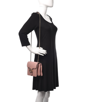 Gucci Dollar Calfskin Small Interlocking G Shoulder Bag Soft Pink 2 of 12