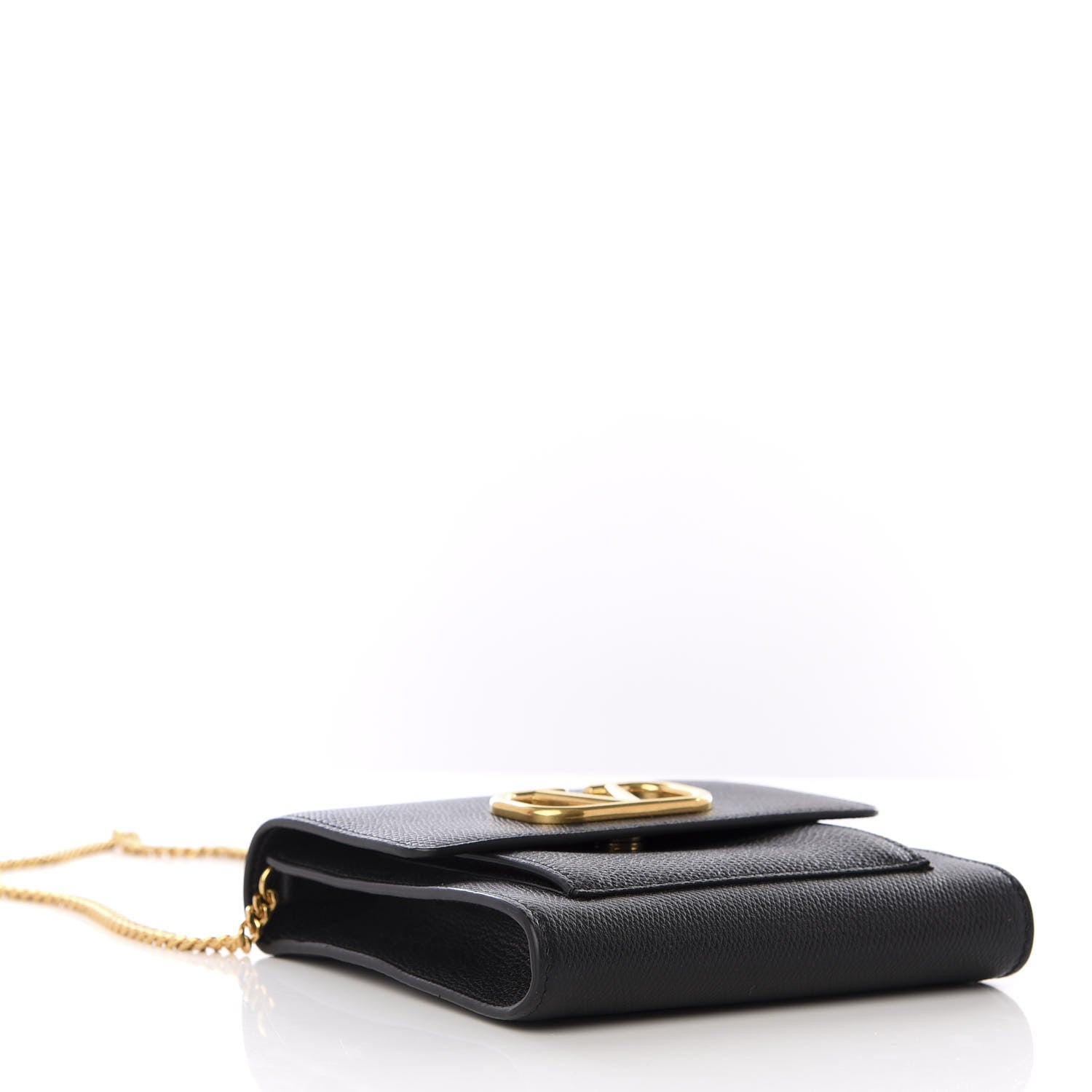 Valentino Garavani Calfskin VLogo Crossbody Bag Black 3 of 9