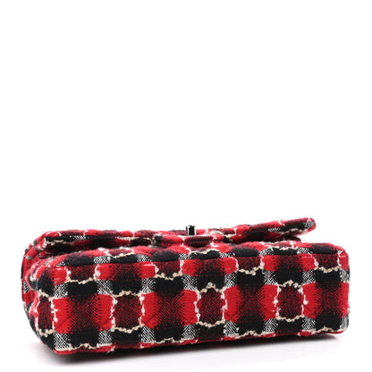 Chanel Wool Quilted Medium Double Flap Red 3 of 9