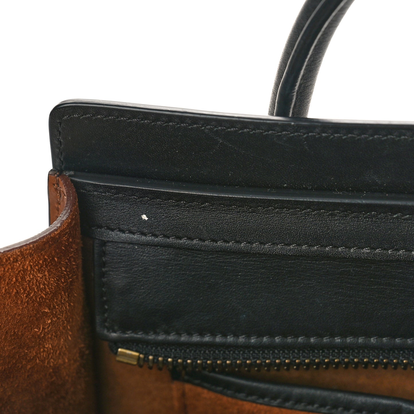 Smooth Drummed Calfskin Nano Tri-Color Luggage Indigo