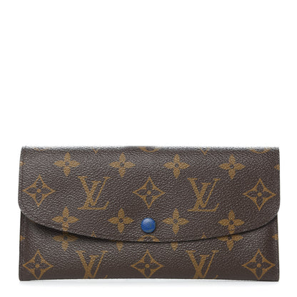 Louis Vuitton Monogram Emilie Wallet Blue 1 of 11