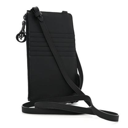 Christian Dior Ultra Matte Calfskin Lady Dior Long Wallet With Strap Black 4 of 10