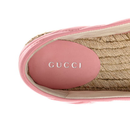 Gucci Nappa Matelasse GG Marmont Espadrilles Wild Rose 8 of 10