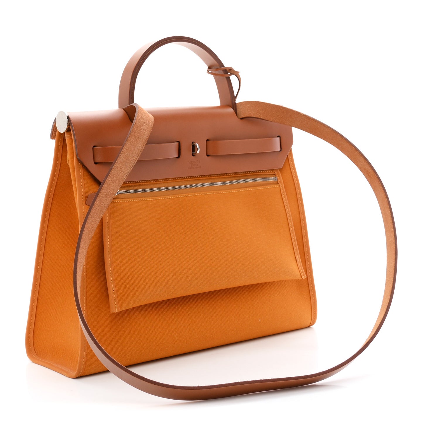 Toile Vache Hunter Herbag Zip 31 PM Jaune Ambre Natural
